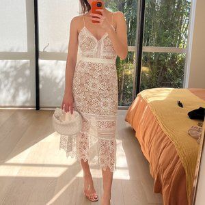 SELF-PORTRAIT bridal azalea dress